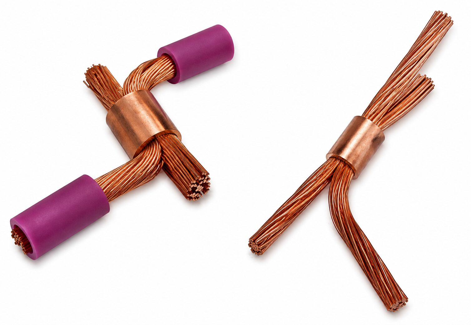 Conector en C para derivaciones CCD instalado sobre conductores de cobre