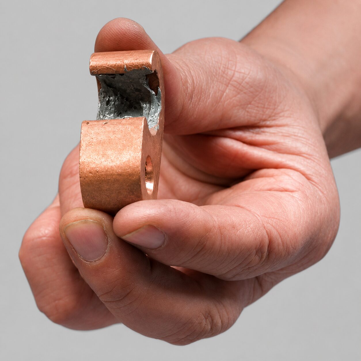 Grasa selladora y conductiva COPPERCON aplicada en conexiones cobre-cobre
